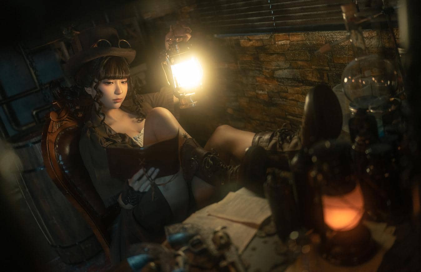 蠢沫沫蒸汽少女，蒸汽朋克时代最新cos