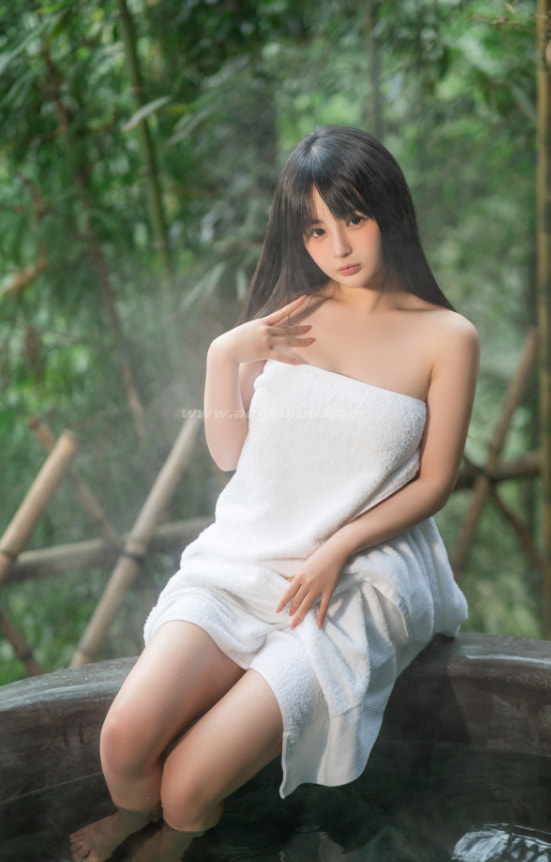 樱井宁宁泡温泉，宁宁子同学的另类放松方式