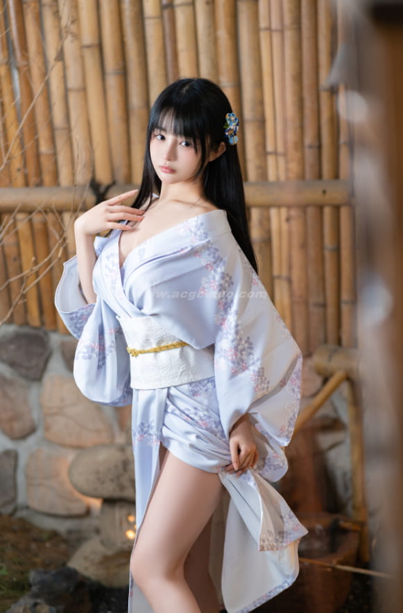 桜井宁宁新买了和服浴衣，宁宁子同学来到乡下泡温泉
