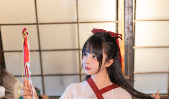 樱井宁宁穿越成巫女，传递古老的美和祝福